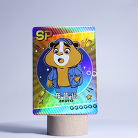Cartes de collection de football personnalisées pour le sport, avec impression sur mesure, emballage en boîte cadeau écologique, papier et feuille holographique