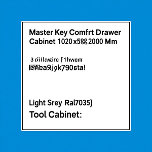 Fami Master Key Comfort Drawer <b>Cabinet</b> 1020x598x2000 Mm 3 Drawers Light <b>Grey</b> Ral7035 Tool Storage - Product Image 3