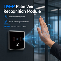 Módulo Lector de Reconocimiento de Venas Palmares, Escáner Sin Contacto, Alimentado por USB, Almacenamiento en la Nube, SDK para Android, Windows, Linux, Control de Acceso