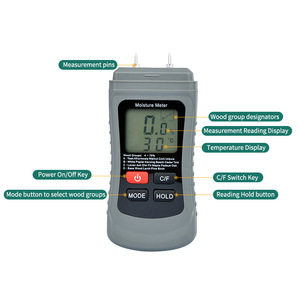 Wood Moisture Meter ZN-MT01 Digital Display Pin Type High Precision Measurement Tool For Wood Testing - Product Image 1