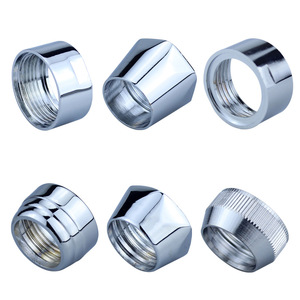 Raccords de tuyauterie en laiton modernes en forme de 7, écrous pivotants 16/18/20/24, écrous en cuivre pour robinet de salle de bain, hôtels, bec de robinet pour baignoire - Product Image 2