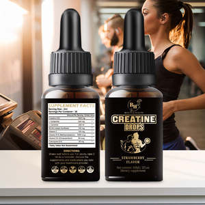 Complément alimentaire liquide pré-entraînement à base de L-Carnitine et de créatine monohydrate, 100 % naturel, marque privée, pour adultes, booster d'énergie, gouttes de BCAA - Product Image 3