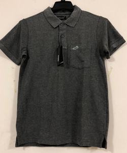 Polo exclusivo de manga corta para hombre, camisa masculina de color sólido con diseño de exportación, con contraste personalizado - Product Image 3