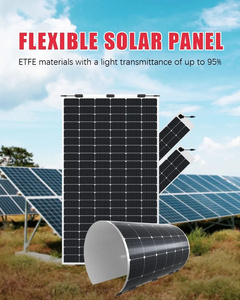 Panneau solaire flexible ETFE en fibre de verre HDT 40V 400W-520W, panneau solaire à film mince semi-flexible haute efficacité 520W 400W - Product Image 4