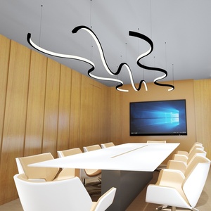 <span class=keywords><strong>Luminaire</strong></span> suspendu pour salon intérieur, lustre rectangulaire pour cuisine, éclairage LED pour plafond de cuisine - Product Image 6