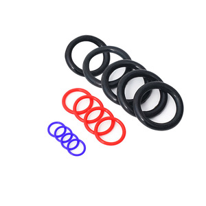 Junta tórica de silicona personalizada, junta tórica de goma plana para uso industrial, resistencia al aceite 20 ~ 90, sello de goma EPDM FKM - Product Image 1