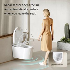 Toilettes suspendues modernes, sanitaires, pour salle de bain, WC intelligent automatique mural, toilettes intelligentes suspendues pour hôtel - Product Image 2