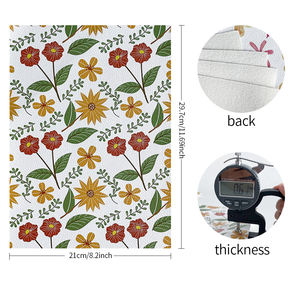 Motifs floraux décoratifs de tulipes en cuir synthétique imprimant le matériel de similicuir de similicuir de similicuir de Faux vinyle pour le sac/meubles - Product Image 4