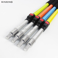 Perche télescopique en fibre de verre/aluminium Xinxing à 2 sections, perche d'extension pour rouleau à peinture, poignée réglable robuste