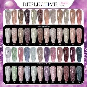 JTING - Nueva Colección de Esmaltes de Gel Reflectantes de 24 Colores, Diseño Único, Caja de Colección, OEM, Suministros de Esmalte de Uñas Personalizados - Product Image 4