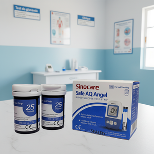 ชุดแผ่นทดสอบระดับน้ำตาลในเลือดแบบเร็ว 50 ชิ้น ปลอดภัย AQ Angel - Product Image 2