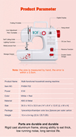 VOF nouveau FHSM-702 électronique ménage Quilting Machines professionnel Zigzag vêtement Machine à coudre