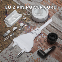 Cables de Alimentación de Alta Calidad de EE. UU. de 2 Pines Pug a IEC C7 para Electrodomésticos, Cables de Extensión con Conector Macho de CA, 3 m/1,5 m/1,8 m, 2 Puertos USB A