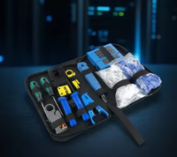 Kit d'outils réseau professionnel pour la réparation d'ordinateurs et la mise en réseau LAN à domicile, de haute qualité