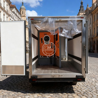 Réfrigérateur mobile pour camion de nourriture à température unique avec refroidissement direct pour mini remorques alimentaires