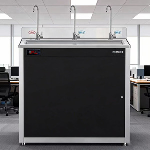 Distributeur d'eau commercial Rem en acier inoxydable avec filtration en 3 étapes et chauffage intégré pour bureau et école - Product Image 1