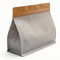 Sacs en plastique à fond plat avec fermeture éclair et impression en gravure pour l'emballage de produits de consommation ou de nécessités quotidiennes, avec logo personnalisé