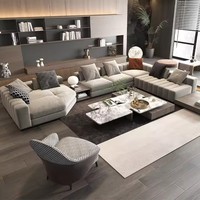 Anpassbares Luxuriöses Italienisches Design Modernes L-förmiges Sektional-Sofa-Set Möbel Wohnzimmer-Sofas Moontop Youpin