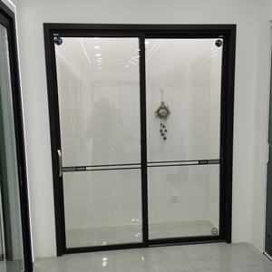 Herrajes para Puertas Corredizas de Vidrio para Ducha, Marco de Aluminio para <span class=keywords><strong>Terraza</strong></span> sin Rieles, Puerta Corrediza para <span class=keywords><strong>Armario</strong></span>, Puertas Corredizas con Espejo, Puertas Traseras Corredizas Automáticas - Product Image 6