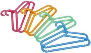 Perchas de Plástico PP Ecológicas de un Solo Nivel y Colores Brillantes para Niños, Diseño Multifuncional, Organizador de Ropa de 24 Piezas - Product Image 5