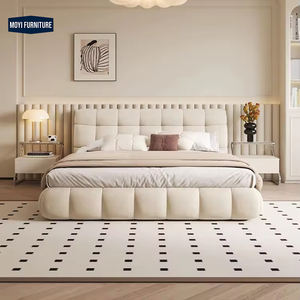 <span class=keywords><strong>Letto</strong></span> King Size Moderno MOYI 180x200 con Struttura in Legno, <span class=keywords><strong>Letto</strong></span> Imbottito di Lusso Stile Italiano, Design Minimalista per Camera da <span class=keywords><strong>Letto</strong></span> Padronale - Product Image 1