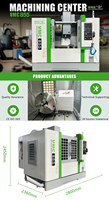 Centre d'usinage vertical CNC VMC 855, fraiseuse simple BT40 GSK haute précision, usage intensif, marque DRC Liaoning
