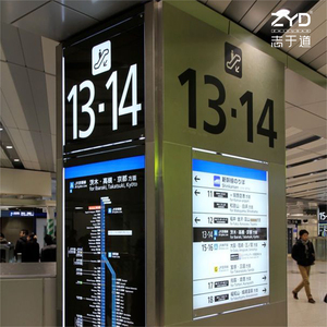 Materiale Composito in Alluminio Resistente per Segnaletica Direzionale di Zone Check-in e Porte di Partenza Sistema di Segnaletica Aeroportuale - Product Image 6