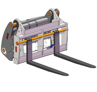 Attache rapide hydraulique pour chargeuse sur pneus pour tracteur JCB 457 Attache rapide