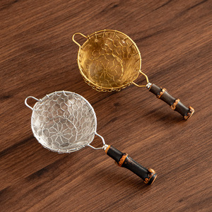 Oogishido <b>Tea</b> Strainer 10cm Bamboo Handle Reusable <b>Tea</b> Infuser Kung Fu <b>Tea</b> <b>Set</b> Accessory - Product Image 1