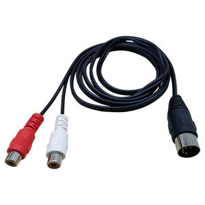 Cable Adaptador de Audio de 5 Pines DIN Macho a 2 RCA Hembra para Sistemas Electrofónicos <span class=keywords><strong>Bang</strong></span> & <span class=keywords><strong>Olufsen</strong></span>, Naim, Quad.Stereo, Nuevo - Product Image 1