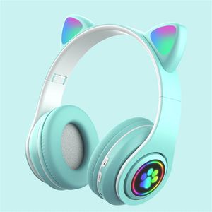 B39-auriculares inalámbricos por encima de la oreja, dispositivo de audio estéreo HIFI con micrófono y luz de respiración, compatible con <span class=keywords><strong>tarjeta</strong></span> TF y montado en la cabeza - Product Image 6