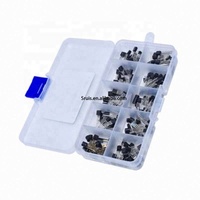 TO-92 Triode boîte d'échantillons 10 types de 200 pièces totales BC337 BC327 2N2222 2N2907 2N3904 2N3906 S8050 S8550 A1015 C1815