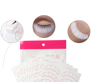 Pegatinas de papel ovaladas de 5 puntos para mapeo de pestañas, almohadillas de posicionamiento para práctica de extensión de pestañas injertadas - Product Image 5