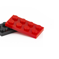 Plaques de construction plates 2x4 en plastique ABS, pièces détachées multicolores, vente en gros, référence 3020