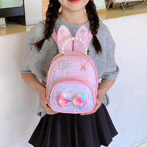 Factory Supply 2026 Summer Fashion Casual Kids Backpack Cute Bow <b>Small</b> School <b>Bags</b> Children Girls Kindergarten Daily Backpack - Product Image 4