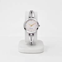 Jam Tangan Wanita Model Gelang Kecil Bahan Stainless Steel dengan Mesin Citizen Tahan Air untuk Pergelangan Tangan Kecil