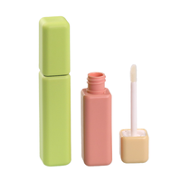 Carré brique oeil tube noir lèvre couleur tube 20mm emballage tube vide givré moulage par injection bouteille intérieure soufflage bouteille 5g6g