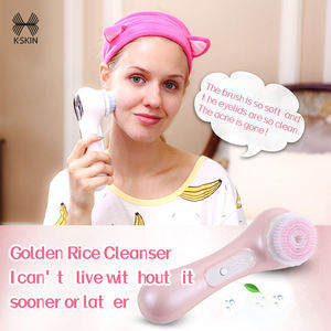 Cepillo de Limpieza Facial Eléctrico Iónico con Cerdas de Silicona Suave, Doble Cara, Limpieza Profunda de Poros y Exfoliación, Uso Doméstico - Product Image 4