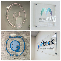 Plaque de porte personnalisée en acrylique avec nom, texte et logo imprimés, panneau mural suspendu pour entreprise, salon, clinique, décoration intérieure, vente en gros
