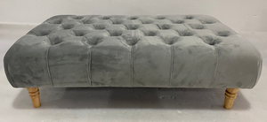 Tabouret ottoman <span class=keywords><strong>convertible</strong></span> Essex |   <span class=keywords><strong>Banc</strong></span> moderne avec repose-pieds rembourré en tissu et pieds en métal industriel |   <span class=keywords><strong>Table</strong></span> basse de salon - Product Image 3