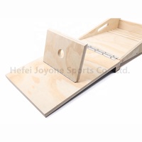 Planche d'équilibre en bois antidérapante pour talon, avec quatre inclinaisons réglables, pour étirement des mollets