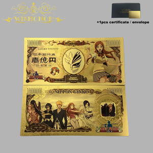 5 soorten Japanse Bleach anime bankbiljetten van goudfolie en plastic voor verzameling - Product Image 4