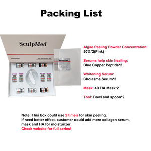 Bộ Vỏ Tảo Nồng Độ Hồng 50% Tăng Sắc Tố Kèm Hộp Quà Tặng Lột Da Ướp - Product Image 3