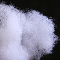 Rembourrage en fibres courtes de coton polyester PP 15D 32 mm siliconées recyclées pour oreillers, jouets et matelas