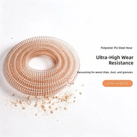 Tuyau flexible antistatique en PU à armature en acier robuste |   Tuyau de ventilation spiralé transparent résistant à l'usure |   Tube épaissi