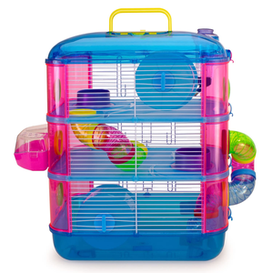 Jaula para Hámster de Alta Calidad, Fabricada en China, Plegable, de Múltiples Niveles, en Varios Colores, con Juguetes - Product Image 4