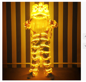 Traje de Danza del León con Luces LED Personalizadas, Disfraz Luminoso RGB para Bar, Club, Fiesta o Evento - Product Image 3