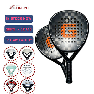 Raqueta de Pádel QINGYU SPORT de Fibra de Carbono con Forma de Diamante/Lágrima/Redonda, Logotipo Personalizado, 18k, en Stock - Product Image 1