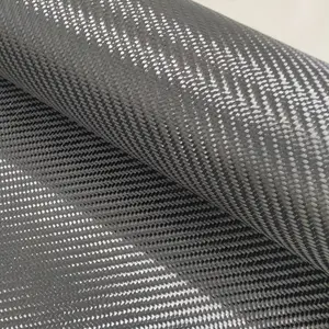 High Strength Carbon Fiber Fabrics 3k 2x2 Twill Weave Carbon Fiber Fabric Plain Twill Carbon Fiber Fabric Roll