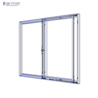 Fábrica de Fuson, venta al por mayor, ventana de vidrio de aleación de aluminio, ventana de balcón sellada insonorizada, ventana de deriva de doble acristalamiento